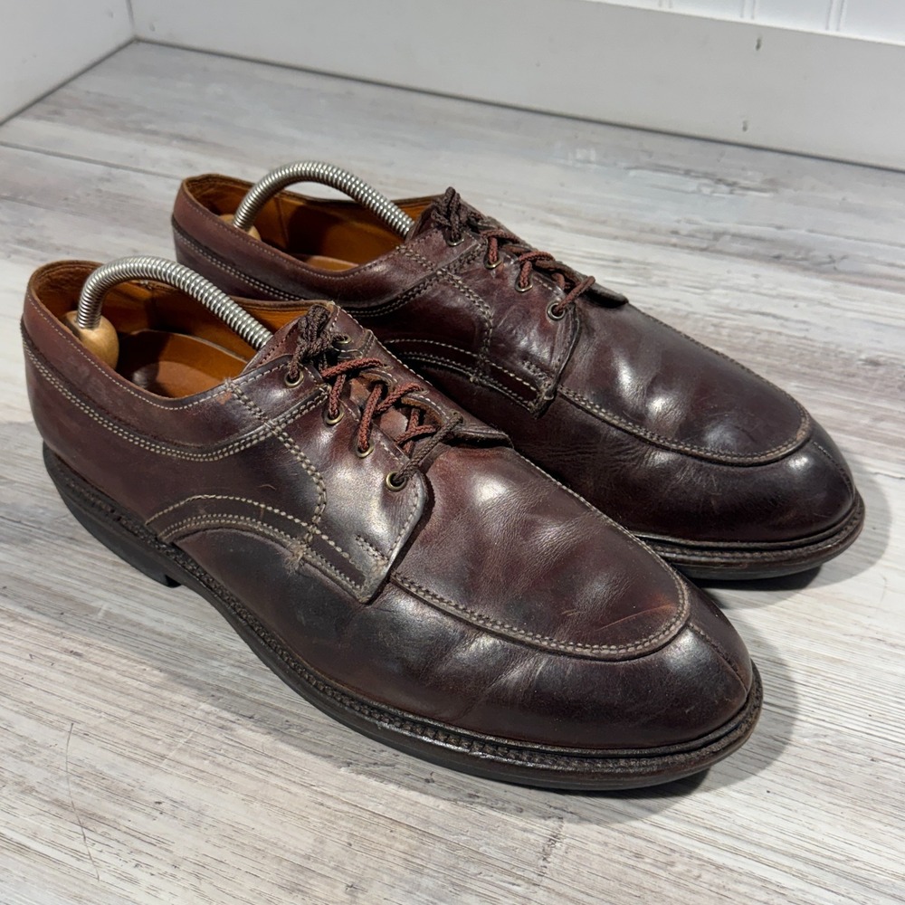 Allen‎ Edmonds 1642 Brown Wilbert Split Toe Men's Size 11.5 D